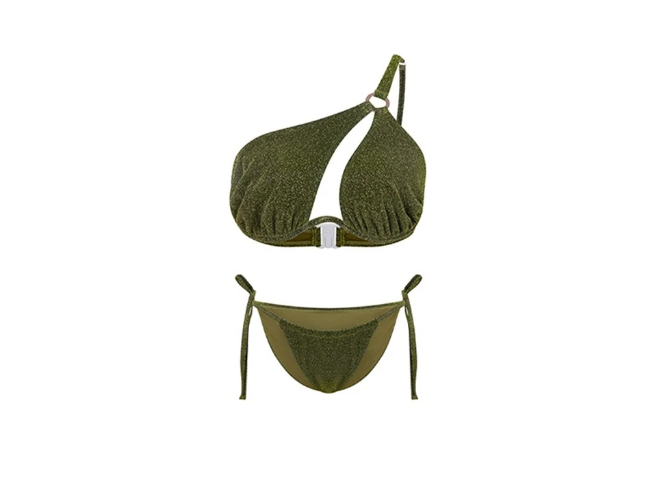 Sett Bikini Bandeau Aħdar