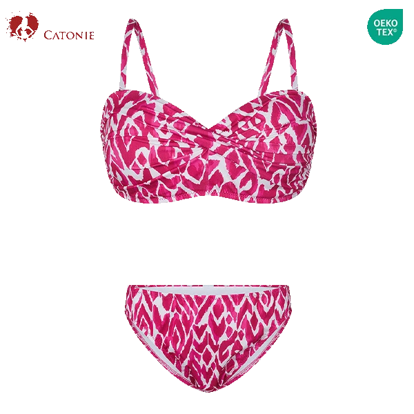 Red Plaid Bikini Swimwear manufacturers